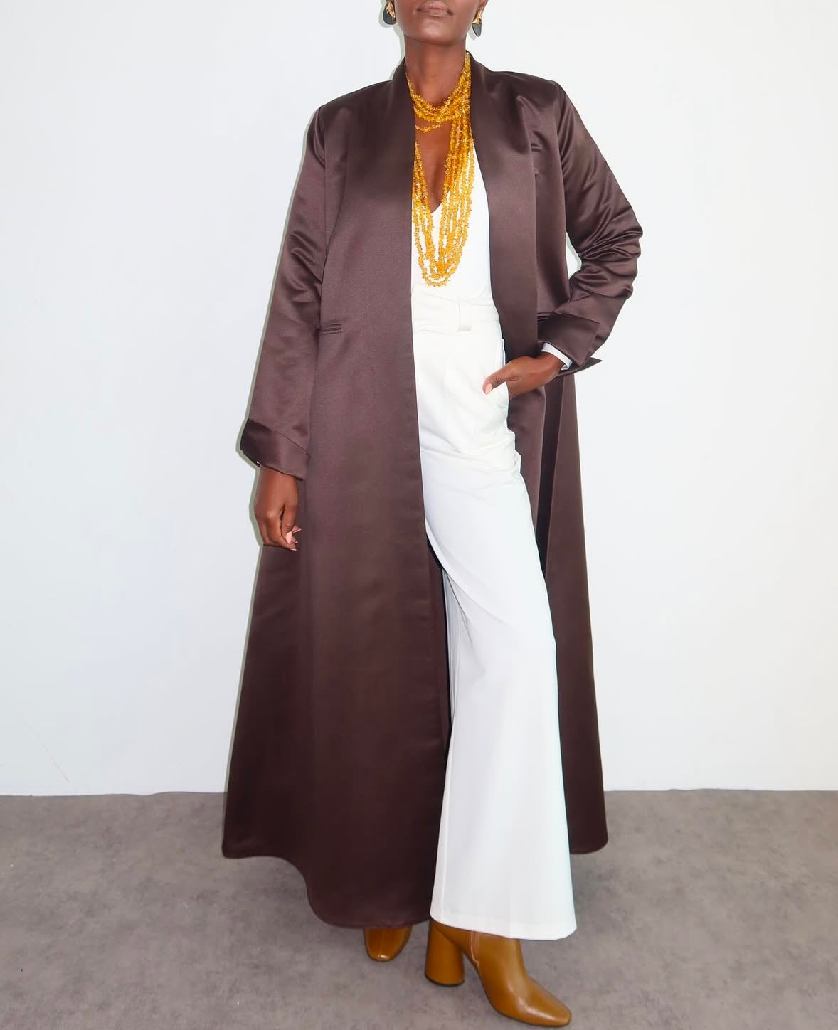 Tafta chocolate abaya