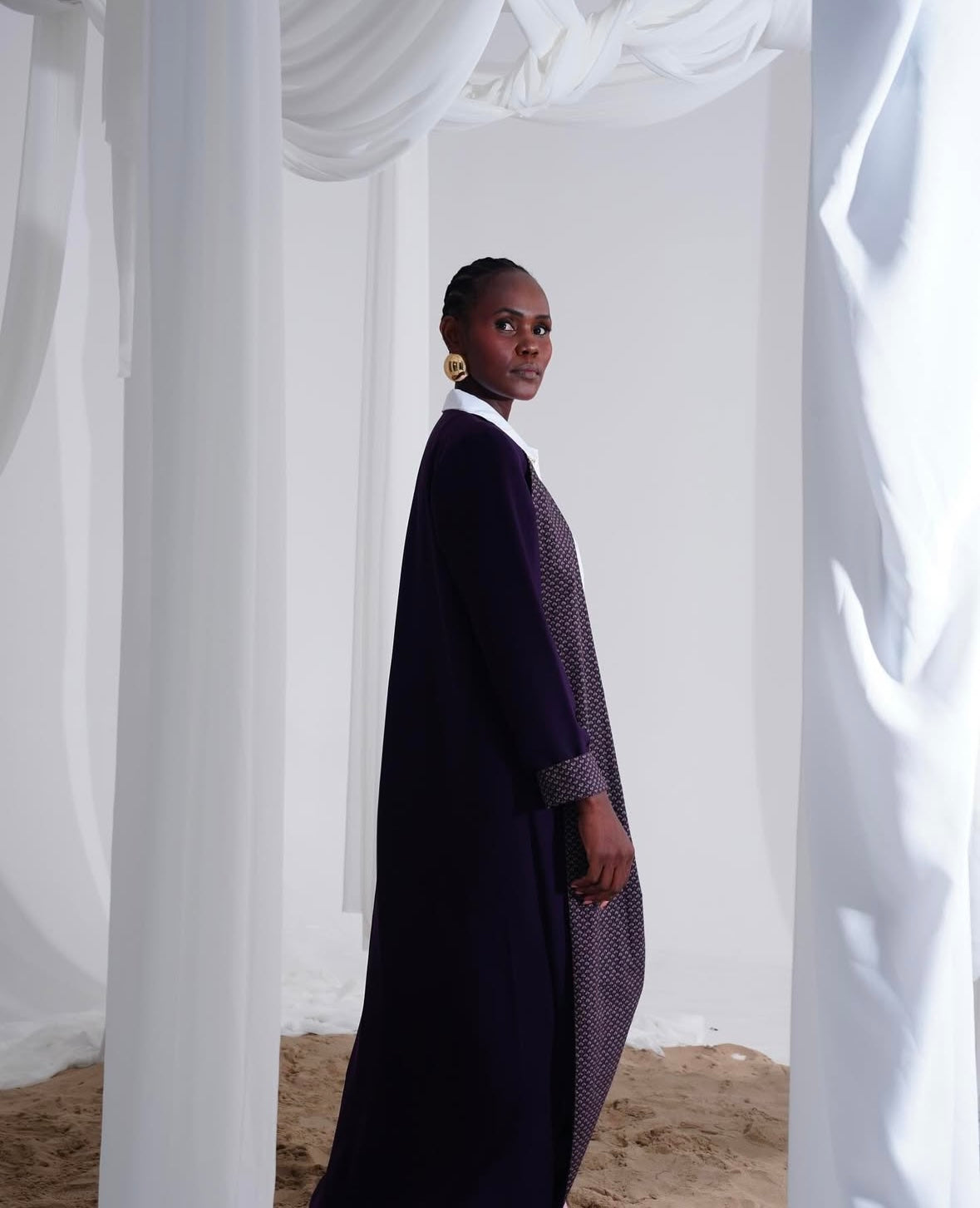 Liberty printed abaya