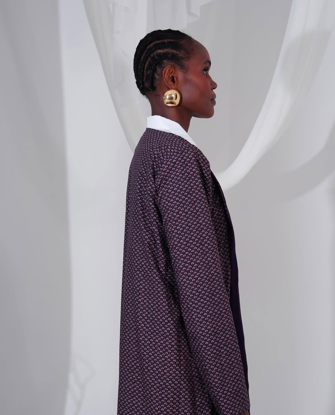 Liberty printed abaya