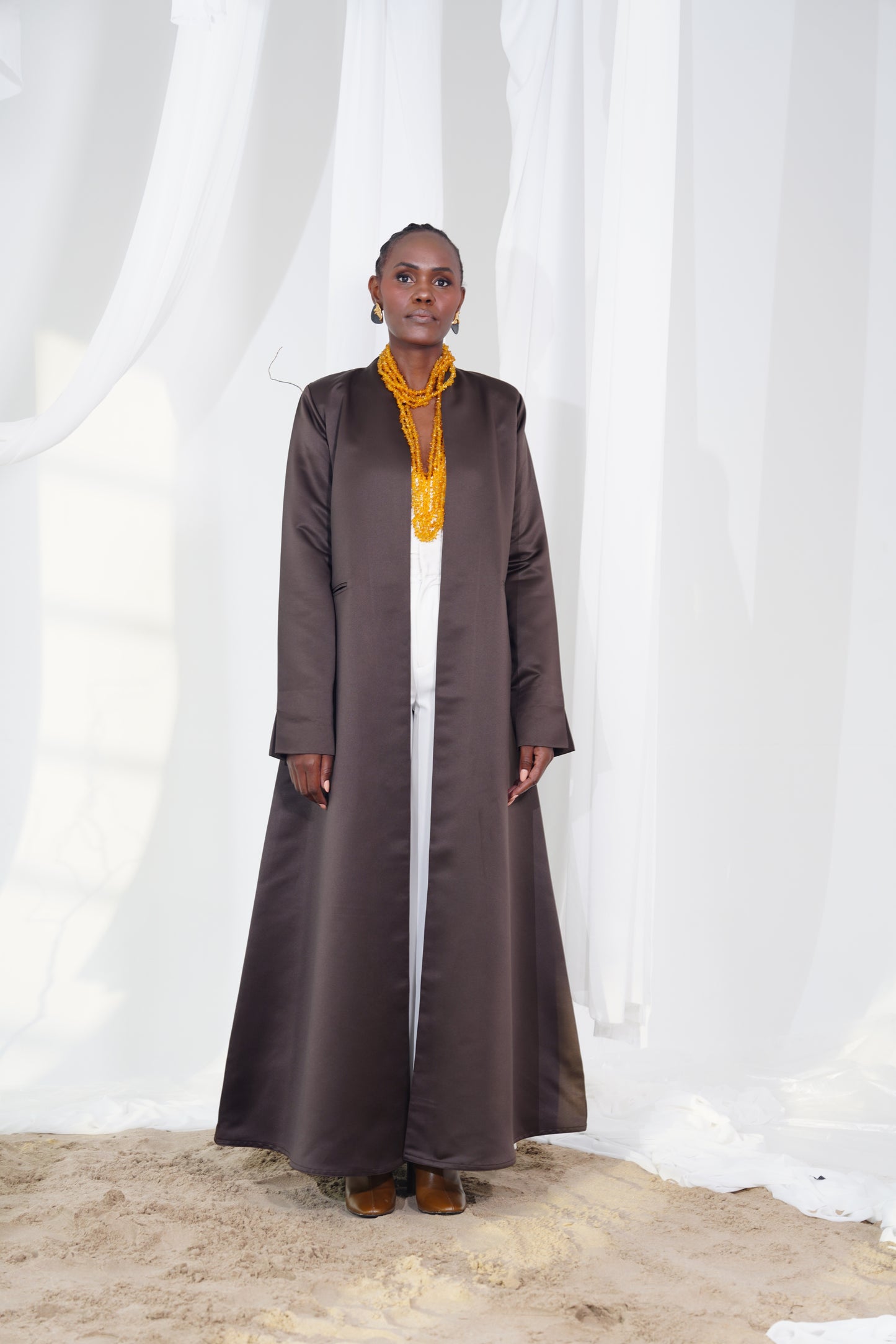 Tafta chocolate abaya