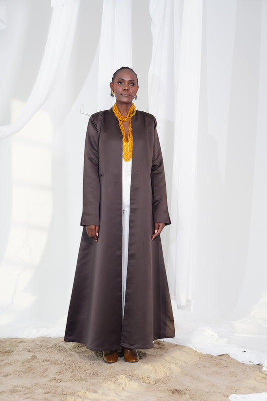 Tafta chocolate abaya