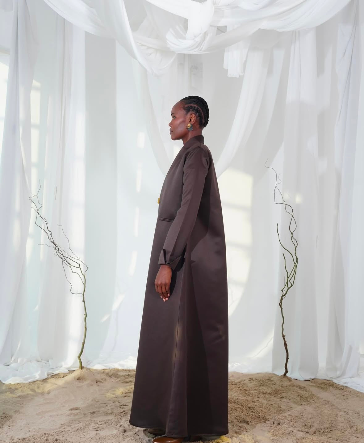 Tafta chocolate abaya